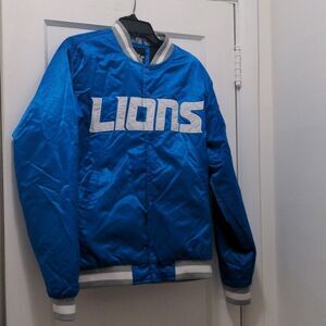 Detroit Lions Size Medium Jacket - Miller Lite Beer Jacket